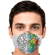 Load image into Gallery viewer, brain lobe face cover
