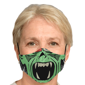 horror mask zombie green