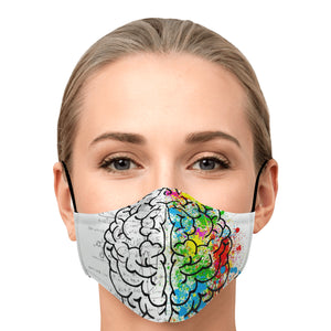 brain lobe face cover