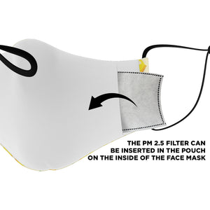 lemon pattern face cover