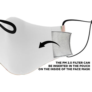 flamingo pattern face cover