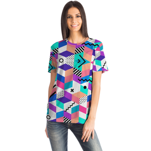 Geometric Retro All-Over Print Unisex Tee