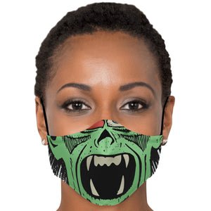 horror mask zombie green