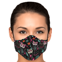 Load image into Gallery viewer, Sugar Skull Cat Pattern Face Cover
