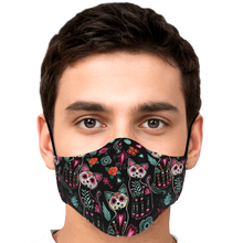 Load image into Gallery viewer, Sugar Skull Cat Pattern Face Cover
