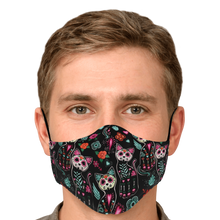 Load image into Gallery viewer, Sugar Skull Cat Pattern Face Cover
