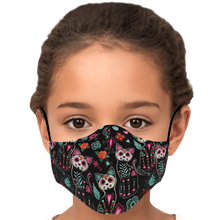 Load image into Gallery viewer, Sugar Skull Cat Pattern Face Cover
