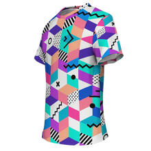 Load image into Gallery viewer, Geometric Retro All-Over Print Unisex Tee
