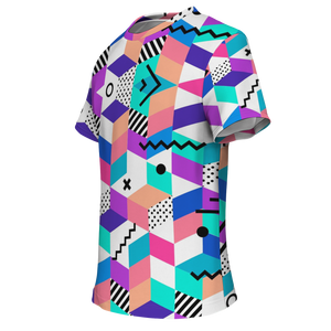 Geometric Retro All-Over Print Unisex Tee