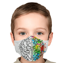 Load image into Gallery viewer, brain lobe face cover
