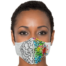 Load image into Gallery viewer, brain lobe face cover
