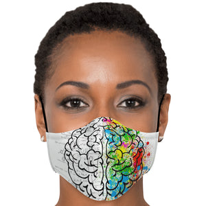 brain lobe face cover