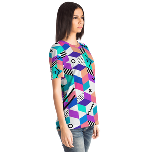 Geometric Retro All-Over Print Unisex Tee