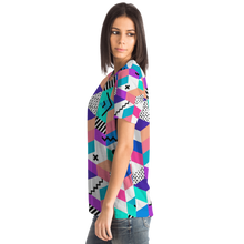 Load image into Gallery viewer, Geometric Retro All-Over Print Unisex Tee
