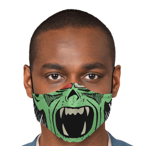 horror mask zombie green
