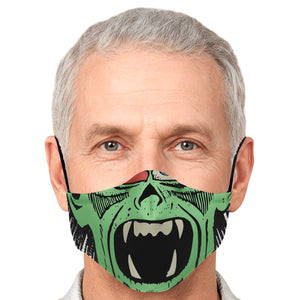 horror mask zombie green