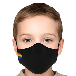pride heart face cover