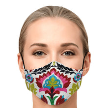Load image into Gallery viewer, retro flowers face cover
