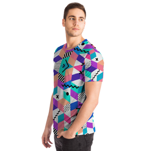 Geometric Retro All-Over Print Unisex Tee