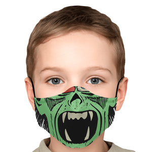 horror mask zombie green