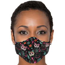 Load image into Gallery viewer, Sugar Skull Cat Pattern Face Cover
