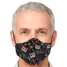 Load image into Gallery viewer, Sugar Skull Cat Pattern Face Cover

