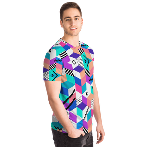Geometric Retro All-Over Print Unisex Tee