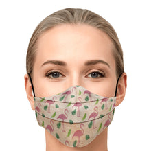 Load image into Gallery viewer, flamingo pattern face cover
