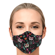Load image into Gallery viewer, Sugar Skull Cat Pattern Face Cover
