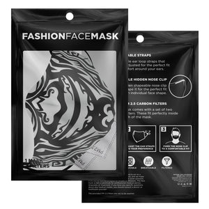 Maori Round Tribal Face Cover