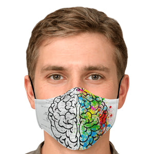 brain lobe face cover