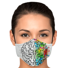 Load image into Gallery viewer, brain lobe face cover
