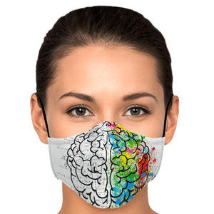 brain lobe face cover