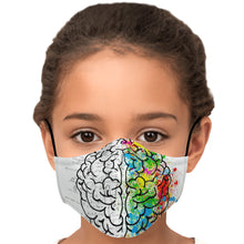 Load image into Gallery viewer, brain lobe face cover
