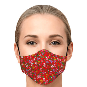 floral pattern red