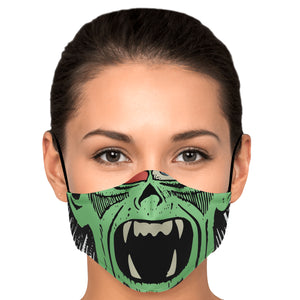 horror mask zombie green