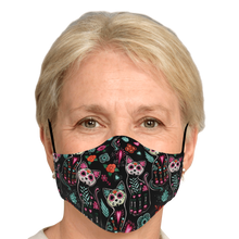 Load image into Gallery viewer, Sugar Skull Cat Pattern Face Cover
