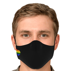 pride heart face cover