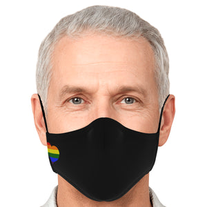 pride heart face cover