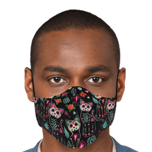 Load image into Gallery viewer, Sugar Skull Cat Pattern Face Cover
