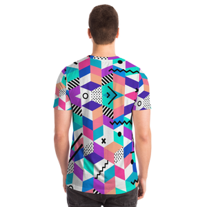 Geometric Retro All-Over Print Unisex Tee