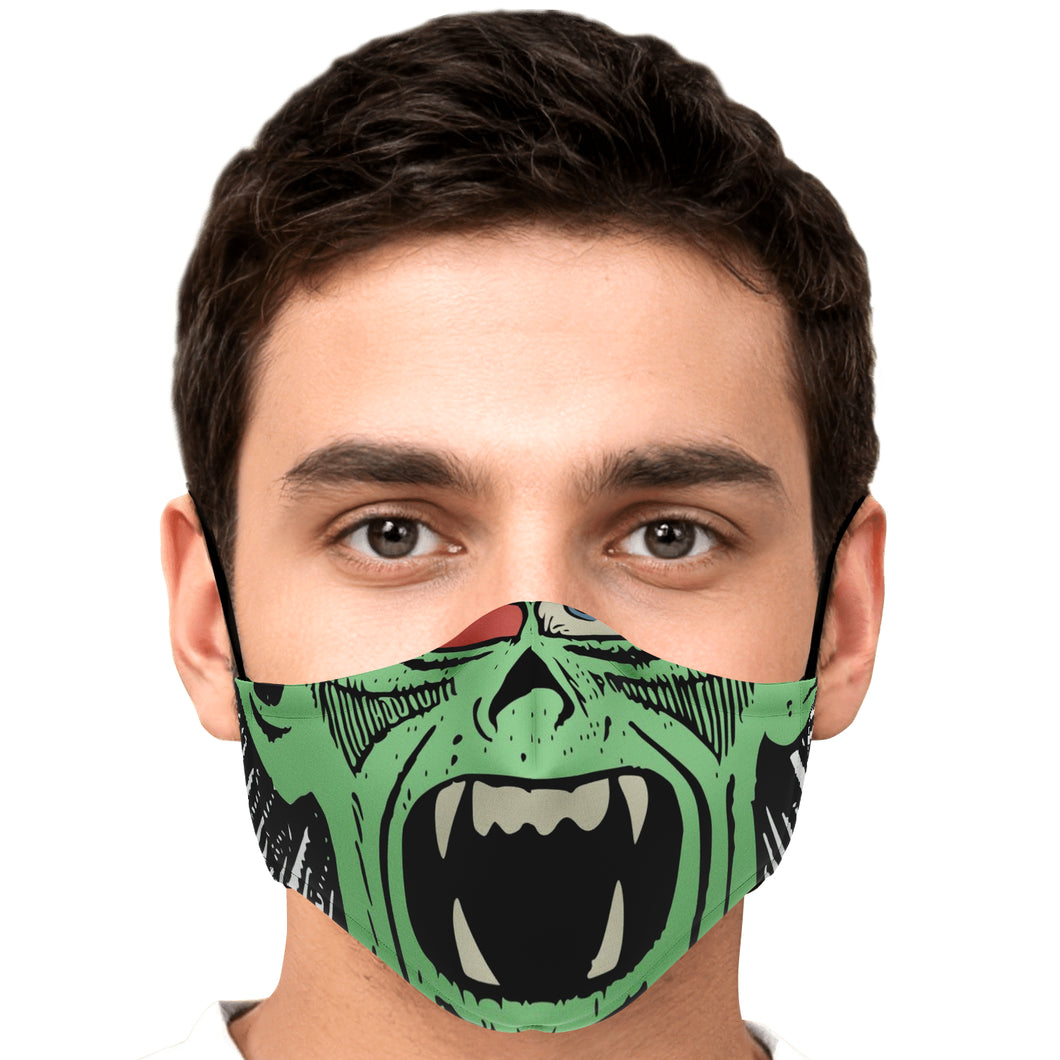 horror mask zombie green