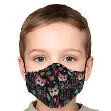 Load image into Gallery viewer, Sugar Skull Cat Pattern Face Cover
