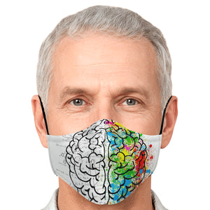 brain lobe face cover