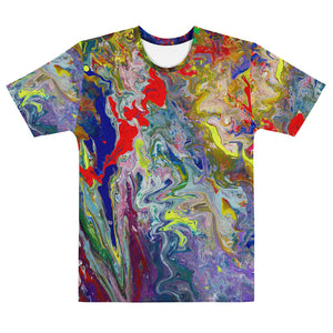 Marbled Colors All-Over-Print Men's Tee