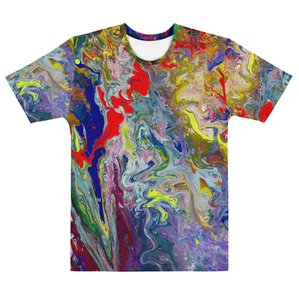 Marbled Colors All-Over-Print Men's Tee
