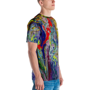 Marbled Colors All-Over-Print Men's Tee