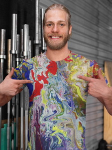 Marbled Colors All-Over-Print Men's Tee